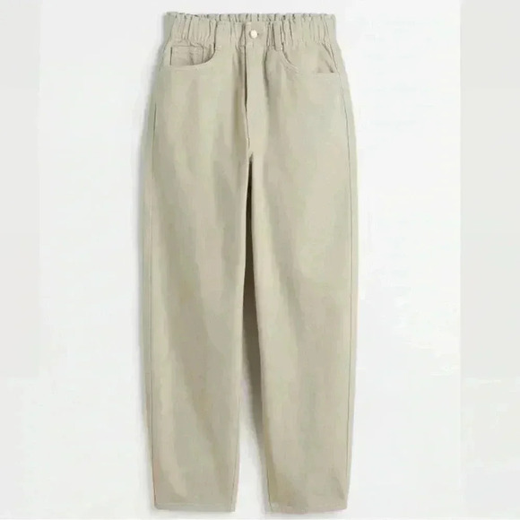 H&M High Waist Twill Trousers Size 6 - Picture 1 of 14